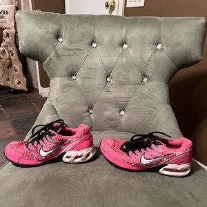 Pink Nike Max Air shoes